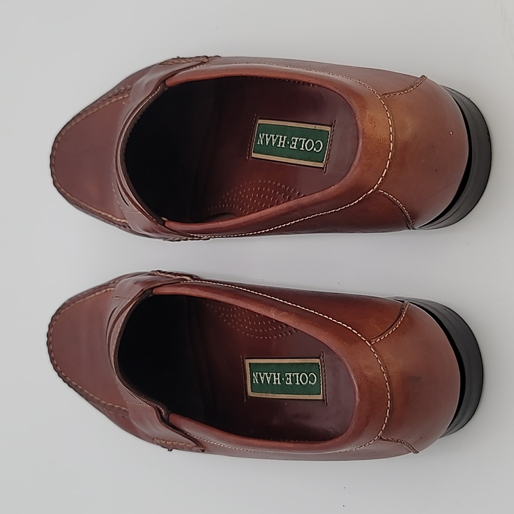 COLE HAAN sz10.5 Pinch Penny Loafer Moc toe hand stitched - Picture 9 of 12